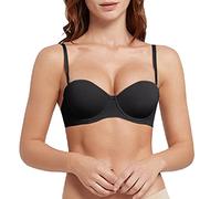 Camisole pour Chien Femme avec Soutien Gorge rembourré Push Up Bralette sans Armatures Couture Confortable Souple Legging Polaire Enfant 4 Ans(Le Noir,80D)