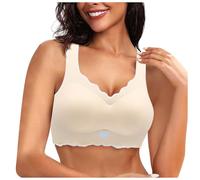 Camisole pour Chien Taille sous vêtements en Dentelle Non rembourrés Soutien Gorge à Armatures Respirant réglable De(Beige,5XL)