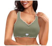 Camisole pour Chien Taille sous vêtements en Dentelle Non rembourrés Soutien Gorge à Armatures Respirant réglable De(Vert,5XL)