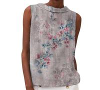 Camisole sexy sans manches vintage pour femme - Épaules cingard - Court - Petit gilet tendance - Couleur unie - Col suspendu - Dos nu - Haut de barman pour femme, rose, S