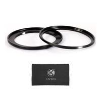 Camkix 77-82mm (2 Pcs) Bague Step-Up Adaptateur de Filtre, 77mm vers 82mm - Jeu de Bagues Step Up pour Objectif 77mm - Installer Un Filtre d’Objectif 82mm ND CPL UV - Accessoires Photographie