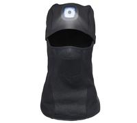 CAMKIX Cagoule avec éclairage LED Rechargeable - Masque de Ski intégral Thermique imperméable Unisexe pour activités de Plein air - Lumière Mains Libres Waterproof Balaclava Headwear LED