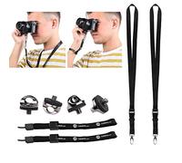 CAMKIX Ensemble de 4 vis de trépied à Installation Rapide de caméra, 2 lanières et 2 Bracelets - pour Une Connexion Rapide et sécurisé à Votre Appareil Photo - Dragonne réglable