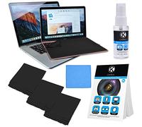 Camkix Ensemble de Nettoyage de Couverture en Tissu Microfibre - Compatible avec Apple Macbook Air Retina 13 et Pro 13 ” - 4X Tissu de revêtement de Clavier, Tissu, livret pour Le Nettoyage et Spray