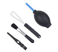 Camkix Kit de Nettoyage de Clavier - 1x Mini Brosse, 1x Brosse de Nettoyage, 1x décapsuleur de Clavier, 1x souffleur d'air et 1x Chiffon de Nettoyage - pour d’Ordinateurs Portables, d’objectifs