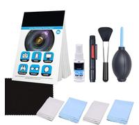 Camkix Kit de Nettoyage pour Objectif - Souffleur d’air, Stylo 2-en-1, Brosse, Solution nettoyante, Papier (50 Feuilles)