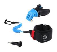 CAMKIX Surf Embout de Bouche et la Courroie de Bras Compatible avec Tous Les caméras GoPro Hero et Autres caméras avec Support Compatible - Mains Libres pour Les Sports d'action d'eau