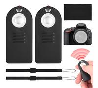 Camkix Télécommande Infrarouge sans Fil (Lot de 2) - Compatible avec Appareils Photo Nikon et Canon (DF D5 D610 D750 D810 D5300 D7200 et EOS 5D Mark IV 5DS 6D 77D 100D 750D 1300D 10X Mark II