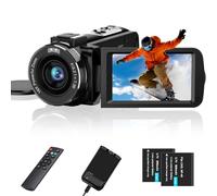 CAMKORY Caméscope vidéo 2,7 K 36 MP 16X Zoom numérique Vision nocturne infrarouge 3,0" Touchez l'écran IPS Webcam Caméra pour YouTube Tiktok