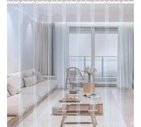 Cammeciso Rideau lamelles Transparent Porte,Rideau Industriel à lanières,PVC Store verticaux Suspendre congélateur,avec Accessoires,Imperméable,Anti-poussière,Coupe-Vent,pour Garage,Maison