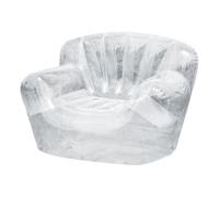 Cammeciso SièGe De Canapé Gonflable,Canapé Gonflable Camping,Canapé Gonflable Exterieur,Chaise Gonflable Amusante IntéRieur,Chaise Longue Gonflable Transparente,Fauteuil Gonflable