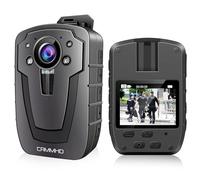 CAMMHD 1296P Body Cam avec Enregistrement Portable 12-16 Heures Vision Nocturne Imperméable Police Bodycam Ingénierie Extérieur（Carte Non Incluse）