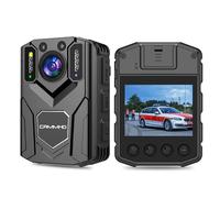CAMMHD Z5-128G Camera Pieton avec Audio, 1440P Caméra Corporelle de Police 3000mAh Body Cam Vision Nocturne Infrarouge pour Livraison, Equitation, Intérieur