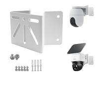 cammount Support d'angle de Mur extérieur pour la caméra Solaire PTZ eufy solocam s340, Support Robuste en métal pour caméras de sécurité
