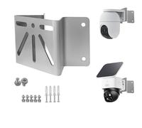 cammount Support d'angle Mural extérieur pour caméra Solaire PTZ eufy solocam s340, Support de Fixation en Acier Inoxydable pour caméras de sécurité