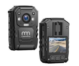 CammPro I826 Caméra de Corps HD 1296p avec mémoire intégrée 128 Go Vision Nocturne GPS pour enregistreur des Forces de l'ordre, gardes de sécurité, Usage Personnel