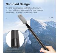 Camnun 3 mètres/118 pouces Selfie -Stick portable Support télescopique en fibre de carbone 4 sections avec vis 1/4 pouce compatible Insta360 x2/x3