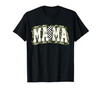 Camo Checkered Mama Graphic for Stylish Moms and Mothers T-Shirt