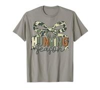 Camo Coquette Bow Deer Hunt Duck Hunting Women T-Shirt