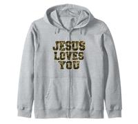 Camo Jesus t'aime Sweat à Capuche