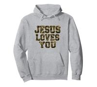 Camo Jesus t'aime Sweat à Capuche