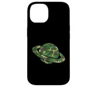 Camo Solar System Planet Saturn Camouflage Poitrine Gauche Coque pour iPhone 14