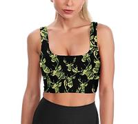 Camo tir à l'arc cerf Femmes Soutien-Gorge de Sport débardeurs de Yoga imprimé rembourré Culture