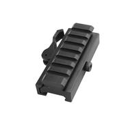 Camoflux Rail Inférieur du Support Viseur Métallique QD 20MM à 20MM Rail Guidage avec Augmentation Hauteur P/W 7 Slots