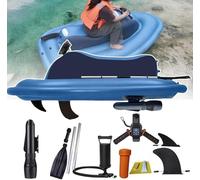 Camolech Bateau gonflable électrique de 700 W avec moteur, batterie rechargeable de 16 000 mAh, moteur de jet ski et SUP portable pour adultes et enfants, plongée, natation, kayak (version batterie