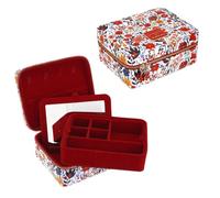 Camomilla Boîte à Bijoux Femme, Collection Sweet Bloom, Taille M, Couleur Rouge