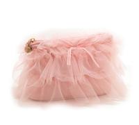 Camomilla Etui à Maquillage Femme, Satin, Collection Sugar Bow, Taille M, Couleur Rose