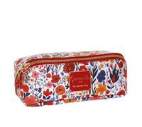Camomilla Pochette Cosmétique Femme, Similicuir, Collection Sweet Bloom, Taille M, Couleur Rouge