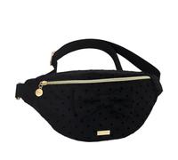 Camomilla Sac Banane Femme, Sac à Bandoulière, Tissu, Collection Polka Glam, Couleur Noir