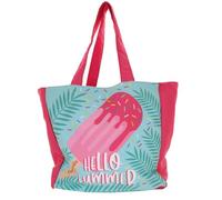 Camomilla Sac de Plage Femme, Polyester, Collection Hello, Taille M, Couleur Fuchsia