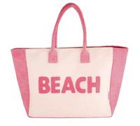 Camomilla Sac de Plage Femme, Tissu, Collection Spugna, Taille M, Couleur Rose
