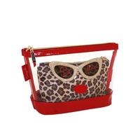 Camomilla Set 2 Etuis à Maquillage Femme, Polyester, Collection Be Chic, Couleur Marron