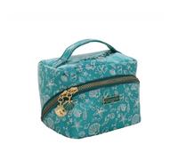 Camomilla Trousse de Maquillage Femme, Similicuir, Collection Shell Shine, Taille S, Couleur Turquoise