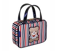 Camomilla Trousse de Maquillage Femme, Tissu Technique, Collection Tommy, Taille M, Couleur Blu