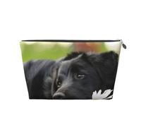 Camomille Noire du Labrador Chiens Black Retriever, Trousse de Toilette Trousse de Maquillage Sac à cosmétiques Trousse de Toilette de Voyage Portable