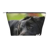 Camomille Noire du Labrador Chiens Black Retriever, Trousse de Toilette Trousse de Maquillage Sac à cosmétiques Trousse de Toilette de Voyage Portable