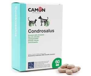 CAMON | Condrosalus Comprimés, Aliment Complémentaire pour Chiens et Chats pour Le Bien-être des Articulations, Prévient Les Phénomènes Arthroses, 60 CPR