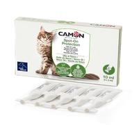 CAMON | Spot-on Protection Chat, 5 Ampoules de 2 ML avec Huile de Neem et acides aminés, Protection Naturelle