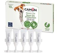Camon | Spot-on Protection Chien (0-10kg), 5 Ampoules de 3 ML avec Huile de Neem, Naturelle et Efficace