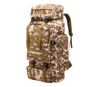 Camouflage Assault Pack - Large 80L Bag, Durable 600D Oxford cloth rucksack with water-resistant finish | Perfect for camping, hiking, hunting, travel, and -style outdoor activities