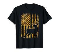 Camouflage Drapeau américain cerf - Buck Hunting Lover Big Game Hunter T-Shirt