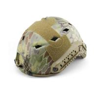 Camouflage, Équipement Tactique Léger Et Rapide Casque avec Trous Rhombiques Casques Intégrés avec Base Multifonctionnelle Rails Latéraux pour Sports De Plein Air CS(MA)