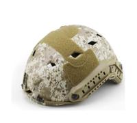 Camouflage, Équipement Tactique Léger Et Rapide Casque avec Trous Rhombiques Casques Intégrés avec Base Multifonctionnelle Rails Latéraux pour Sports De Plein Air CS(DD)