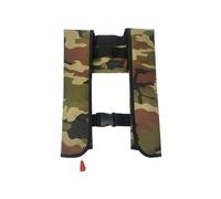 (Camouflage Green,Multicolor)JH-CQJSY-01 Manual Version Portable Inflatable Life Jacket Adult 300D Nylon 150N High Buoyancy Vest