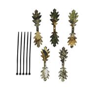 Camouflage Leaf Strips - 5-Piece Flexible Camouflage Strips For Wilderness Exploration - Convenience Of Carrying Outdoor Gear For Games Enthusiasts Challenges Matches Field Exercises Wilderness