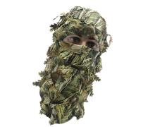 Camouflage Leafy Hat - Ghillie Concealment Headgear Outdoor Use | Lightweight Breathable with Face Cover, Ideal for Wildlife Observation, Hunting, Photography, Stage Performances, and Themed Events